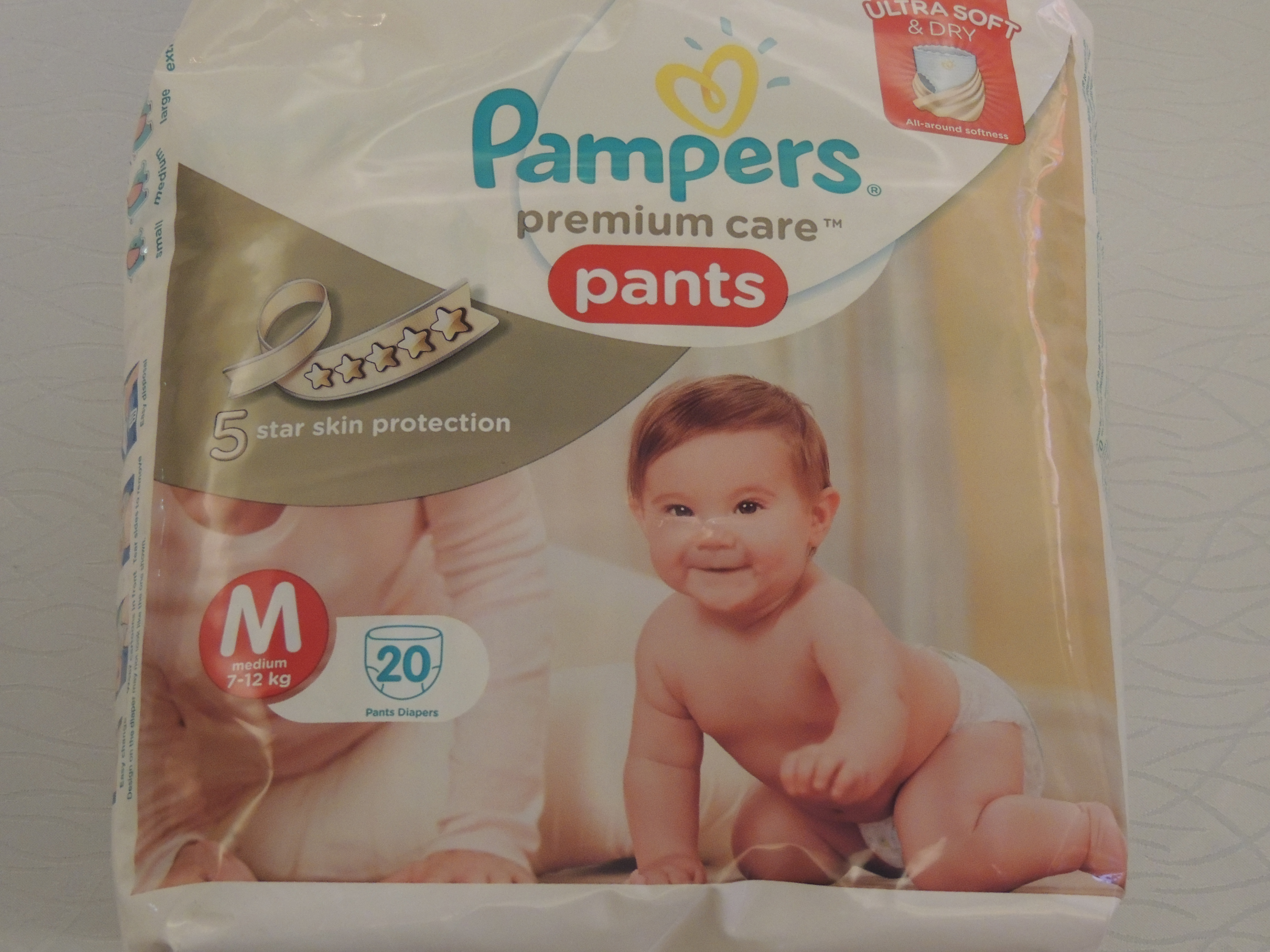 Buy Pampers Premium Care Pants, Small Size Baby Diapers (SM), 70 Count,  Softest Ever Pampers Pants & Active Baby Taped Diapers, Small Size Diapers,  (SM) 46 Count, Taped Style Custom fit Online